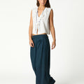 DOUBLE BUTTON TAB TROUSERS