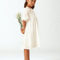 SQUARE DRESS WITH WHITE LACE