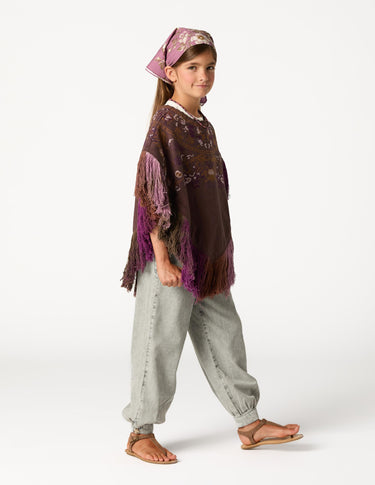 EMBROIDERED PONCHO