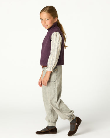 CHALECO CUELLO VUELTO PLUM