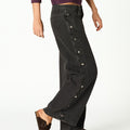 ANTHRACITE SIDE BUTTON TROUSERS