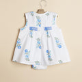 MULTICOLOR BLUE FLORAL DRESS
