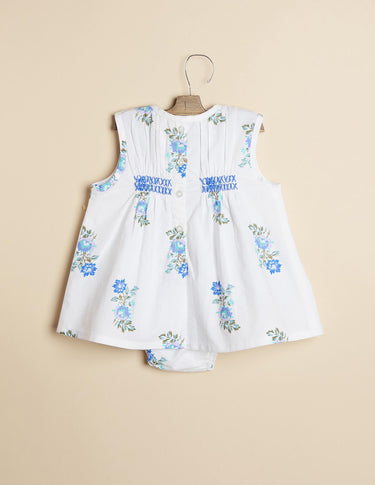 MULTICOLOR BLUE FLORAL DRESS