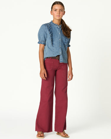 INDIAN RED POCKET TROUSERS