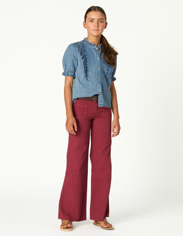 INDIAN RED POCKET TROUSERS