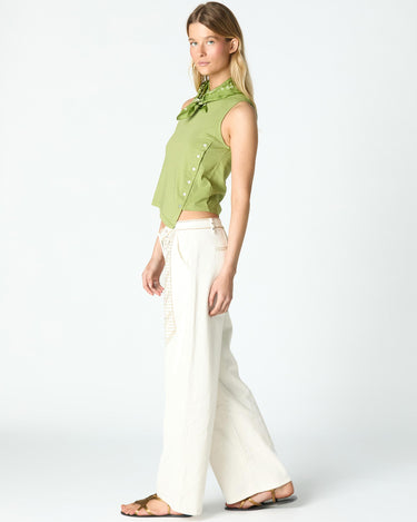BUTTON-UP T-SHIRT DIAGONAL PICKLE