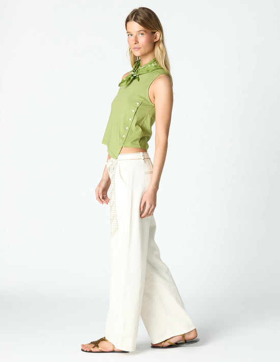 CAMISETA BOTONES DIAGONAL PICKLE