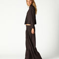 BLAZER RAYA DIPLOMATICA PLIEGUE MARRON