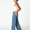 ASYMMETRIC RUCHED WHITE T-SHIRT