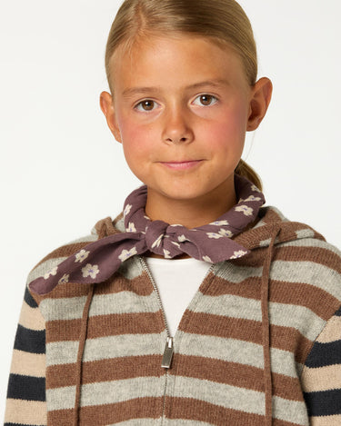 CHAQUETA PUNTO RAYA BROWN