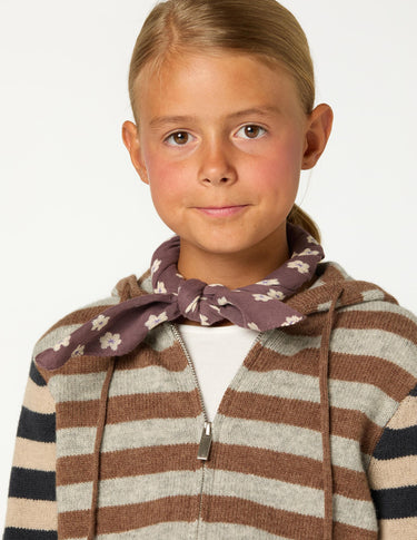 CHAQUETA PUNTO RAYA BROWN