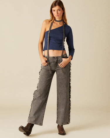 BLUE ASYMMETRIC T-SHIRT