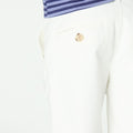 WHITE SHORT CHINO PANTS