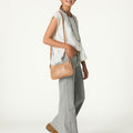 WHITE LACE V-NECK BLOUSE