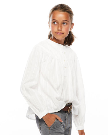 Raw yoke shirt