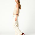 VINTAGE EMBROIDERED ECRU TOP