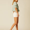 SHORT BOTONES BLANCO
