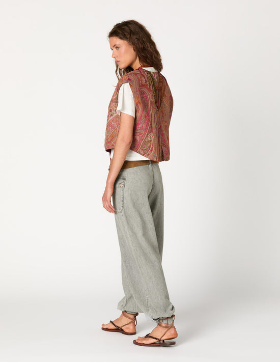 PAISLEY TASSEL VEST