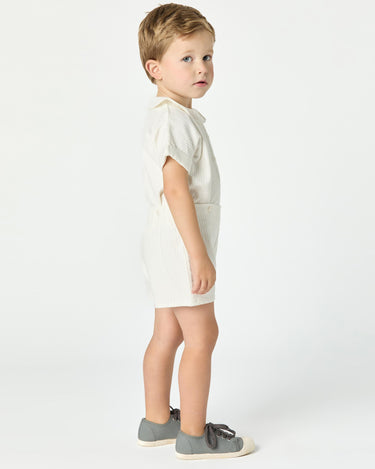WHITE PIQUÉ SET