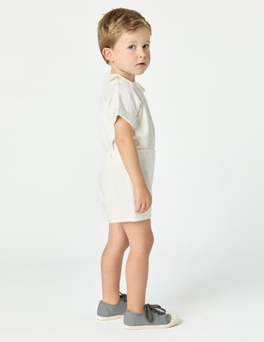 WHITE PIQUÉ SET