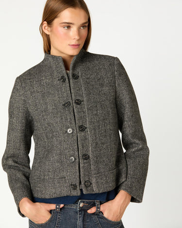 BLAZER DOBLE BOTONADURA ESPIGA GREY