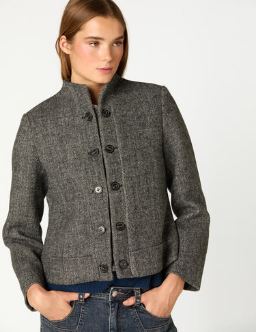 BLAZER DOBLE BOTONADURA ESPIGA GREY