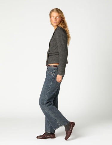 BLAZER CRUZADA ESPIGA GREY