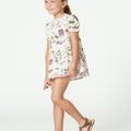 INDIAN PRINT CAPPUCCINO DRESS