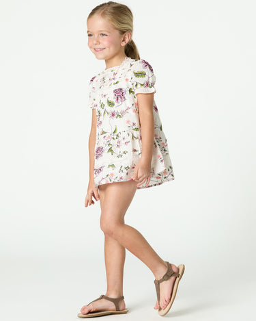INDIAN PRINT CAPPUCCINO DRESS