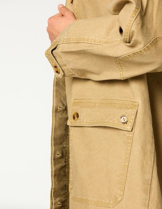 TRENCH BOLSILLOS SAND