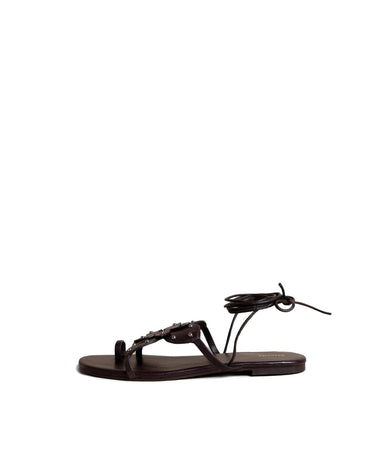 STUDDED FLOWER SANDAL