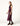 BURGUNDY EMBROIDERED VELVET DRESS