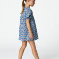 DITSY PRINT DRESS BLUE