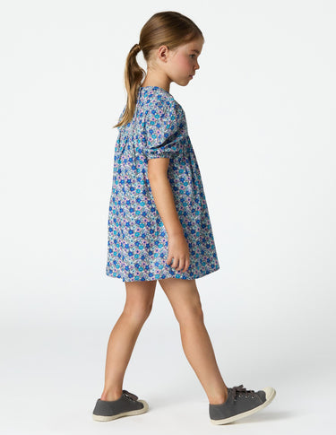 DITSY PRINT DRESS BLUE