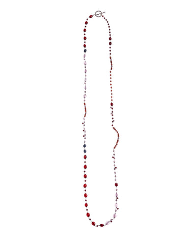 LONG NECKLACE BERRY STONES