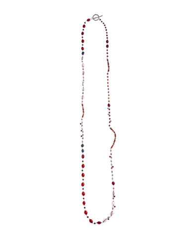 LONG NECKLACE BERRY STONES