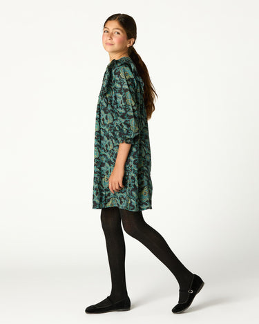 VESTIDO MANGA VOLANTE WILD BLUE