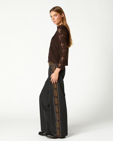 CAMISA LACE MARRÓN