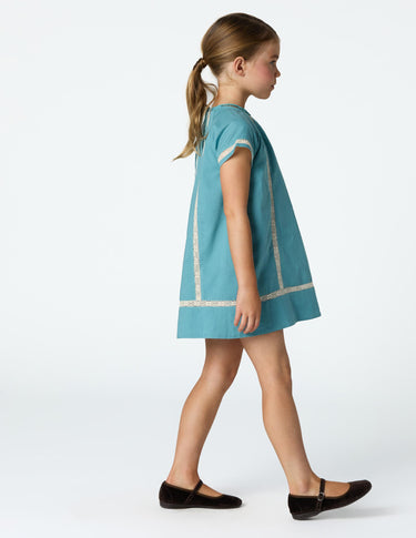 LACE STRAP DRESS POND
