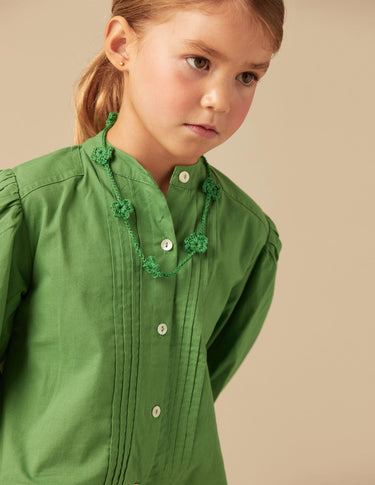 GREEN SHIRT GATHERS