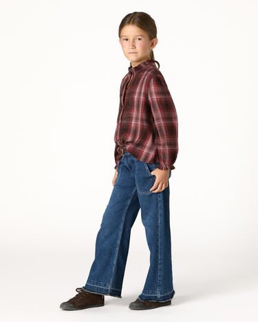 BLACKBERRY CHECK EMBROIDERED SHIRT