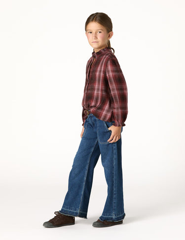 BLACKBERRY CHECK EMBROIDERED SHIRT