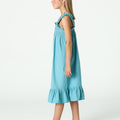 STRAPPY SMOCKED DRESS