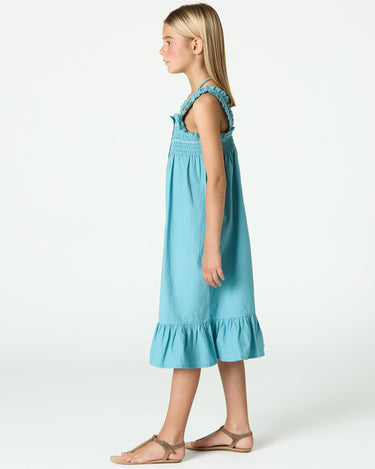 STRAPPY SMOCKED DRESS