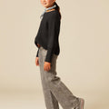 CHARCOAL RIBBED JERSEY
