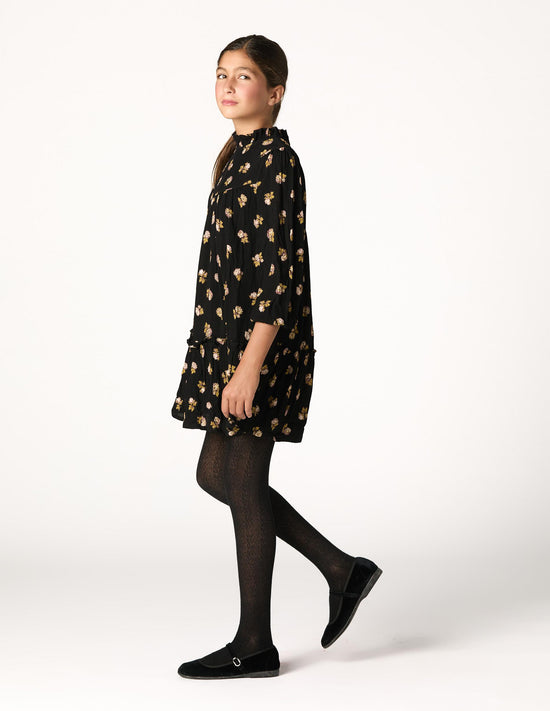 ANTHRACITE FLOWER DRESS
