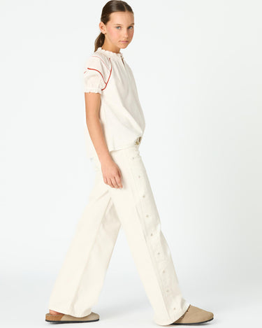CAMISA MANGA PICOTING WHITE