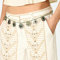 GREEN MEDALLION BELT