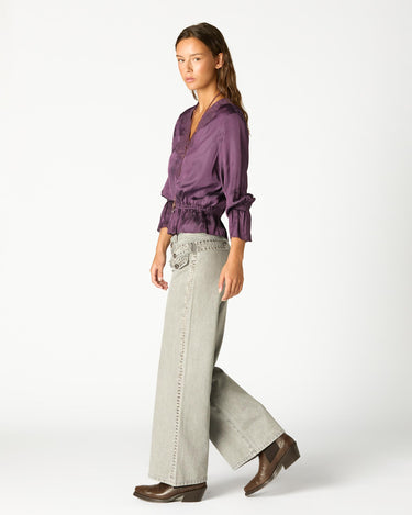 PANTALÓN DENIM TAPETA TACHAS LIGHT GREY