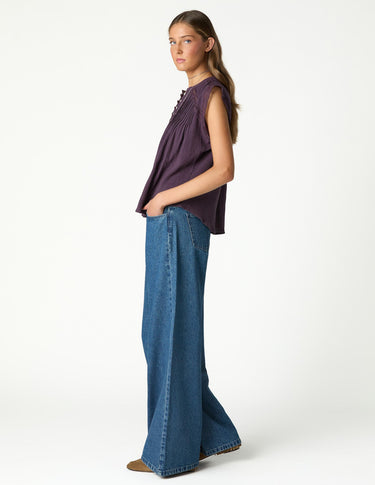 BRANDY SHIRT WITH DRAWSTRINGS AND BUTTONS
